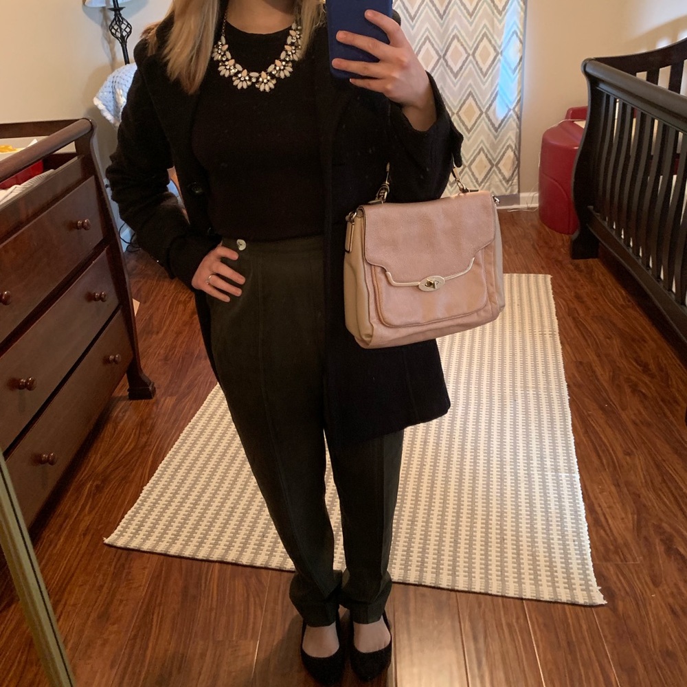 Dana Buchman Silk Olive Pants